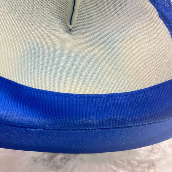 Vintage Texas Snapback Trucker Hat Retro 80s Blue Cap Mesh Back State Pride - Picture 5 of 9